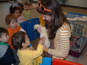christine-with-ferret-at-little-bookworms